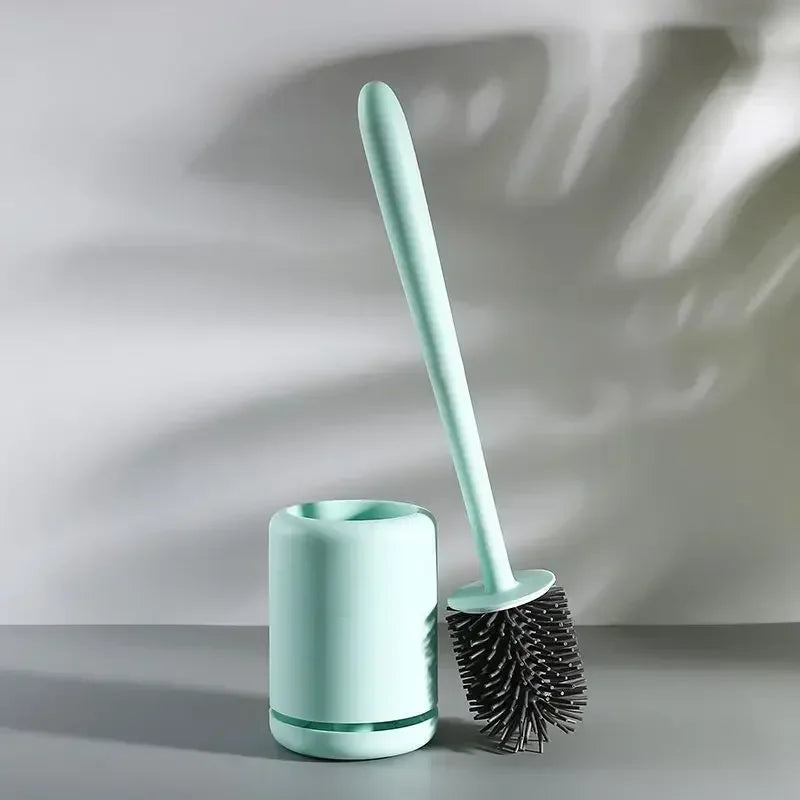 brosse suspendue en silicone avec long manche et support de séchage rapide - vue 2 sur 7