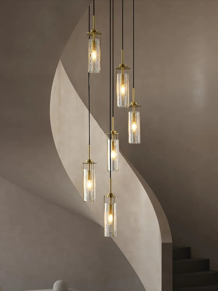 lustre en verre pour éclairage décoratif intérieur suspendu - vue 3 sur 15