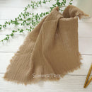 Serviette de table gaze de coton style rustique