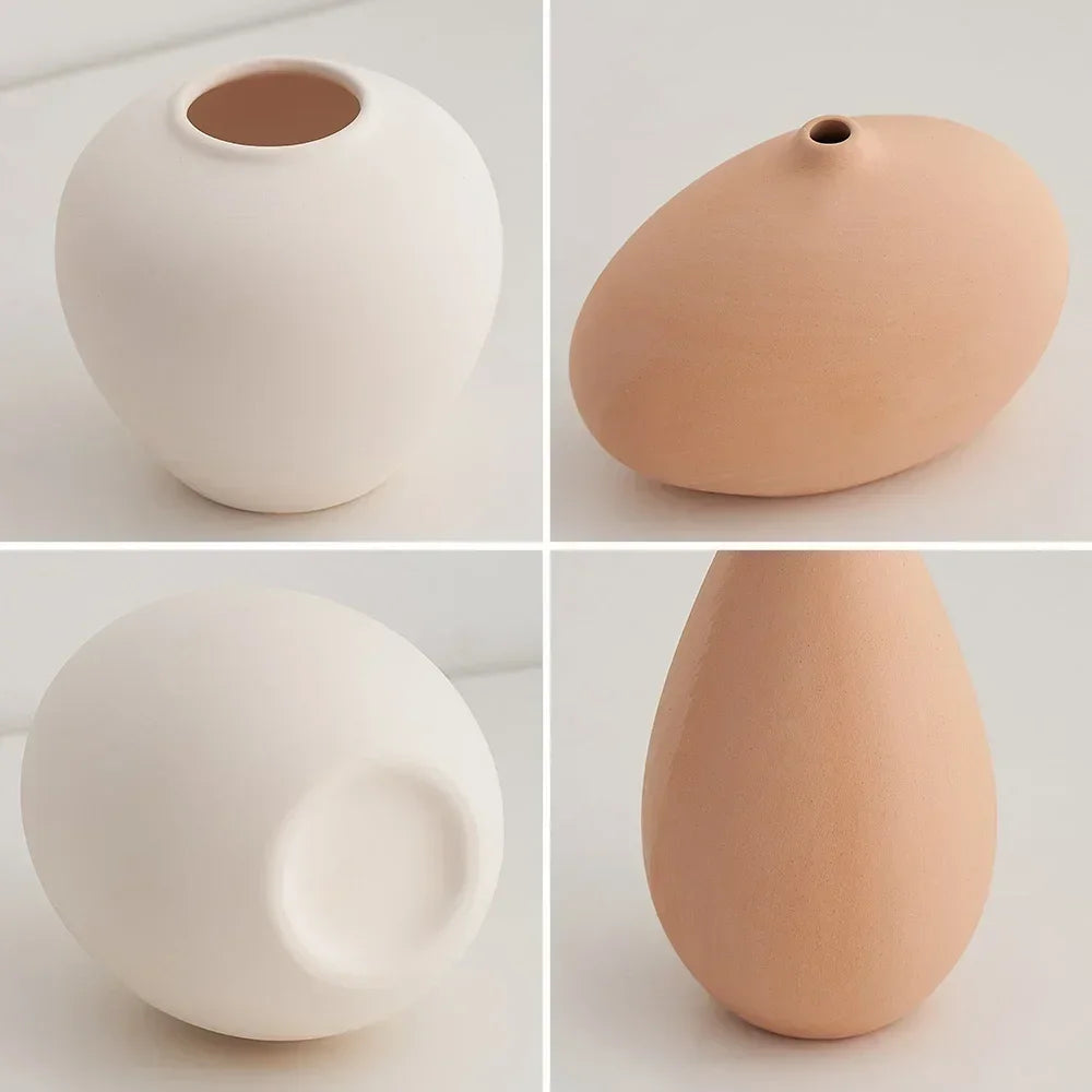 vase en céramique pour décoration florale nordique élégante - vue 7 sur 11