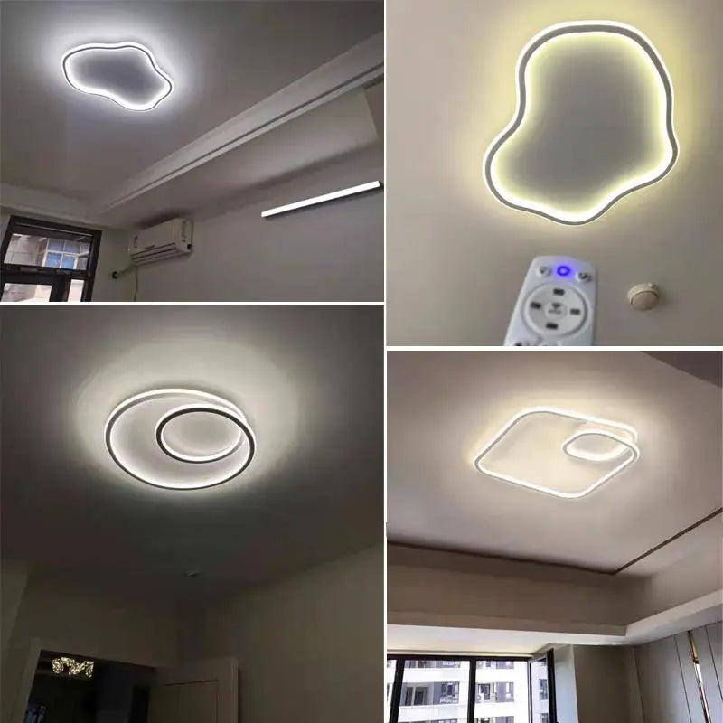 plafonnier led moderne pour éclairage intérieur décoratif - vue 4 sur 23