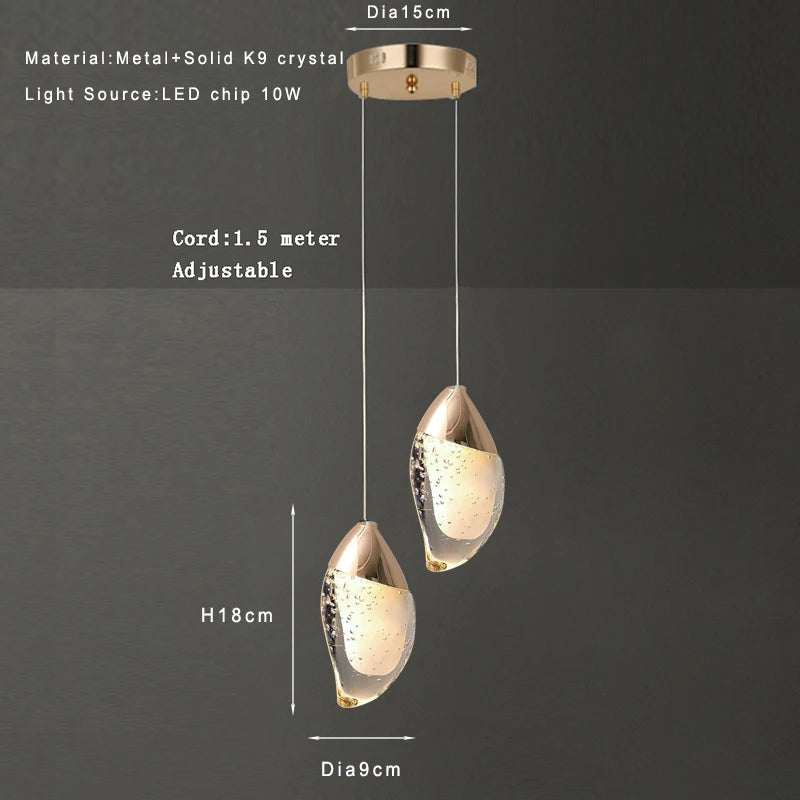 Suspension en cristal Fumi - vue 6 sur 7