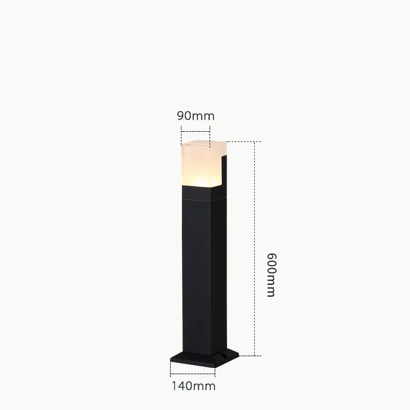 lampe extérieure moderne imperméable pour jardin et chemin