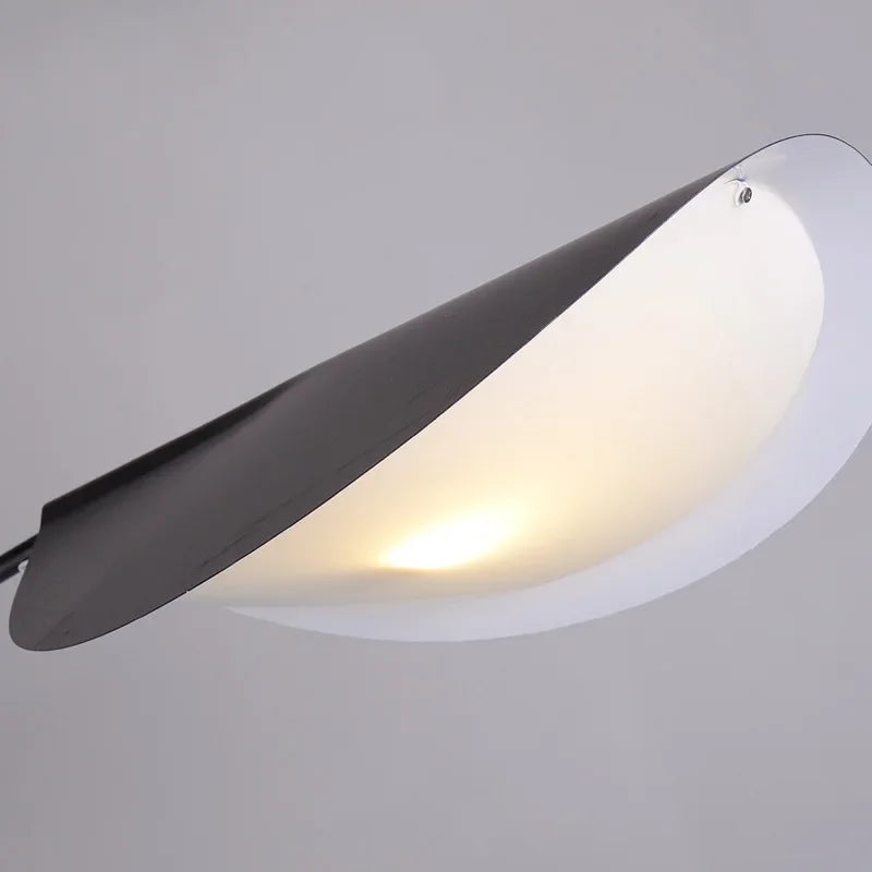 Nordique Noir Parabolique LAMPADAIRE LED Chambre Chevet Étude Lampe de Lecture Créative Salon Décoration Éclairage D'ambiance - vue 7 sur 7