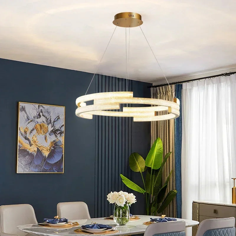 suspension moderne en led pour décoration intérieure élégante - vue 5 sur 16