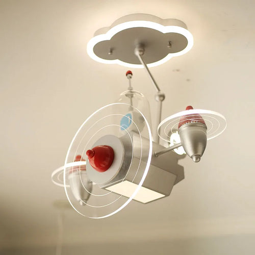 plafonnier moderne en forme d'avion pour enfant décoratif - vue 4 sur 9