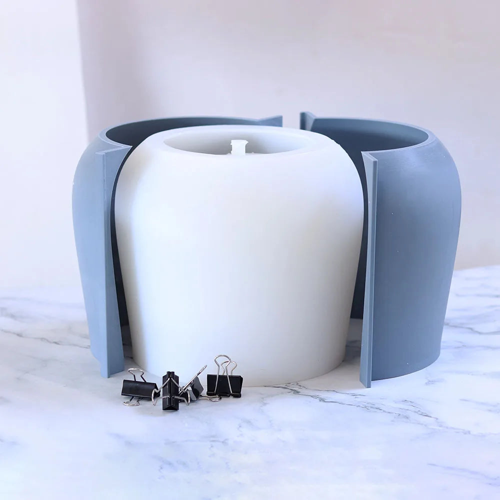 moule en silicone pour pot de fleurs en béton - vue 5 sur 9
