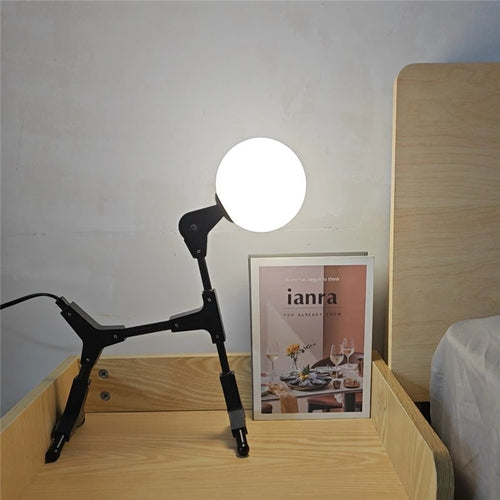 lampe de sol art abstrait animaux fer décoration nordique - vue 3 sur 7