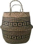 panier pliable en rotin pour rangement et décoration
