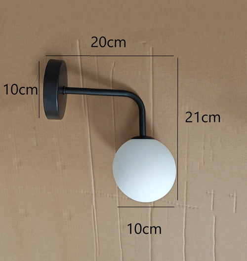 Applique murale post-modernes LED applique murale en verre Simple doré avec ampoule G9 nordique créative chambre salon allée lampe de chevet - vue 10 sur 10
