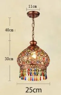 lustre turc vintage style bohème vitrail romantique pour café ou restaurant - vue 8 sur 10