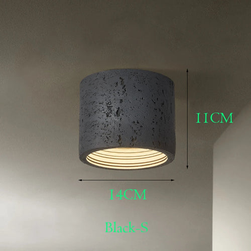 Wabi Sabi – spot lumineux Led en ciment rouge - vue 15 sur 16