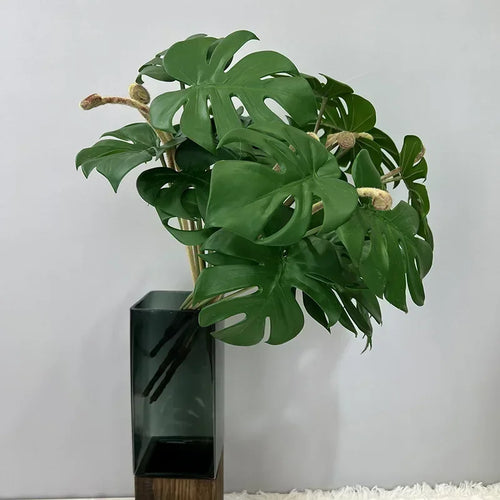 feuilles de tortue artificielles pour décoration intérieure plantes vertes