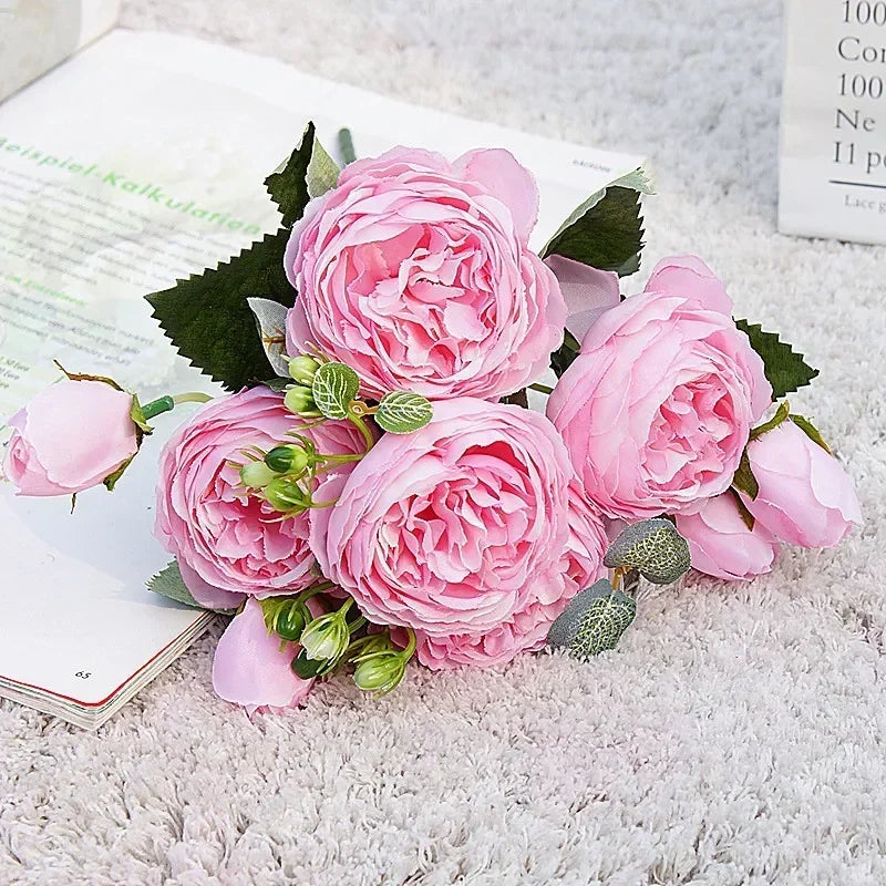 petit bouquet de fleurs artificielles pour décorations printanières et festives - vue 10 sur 34