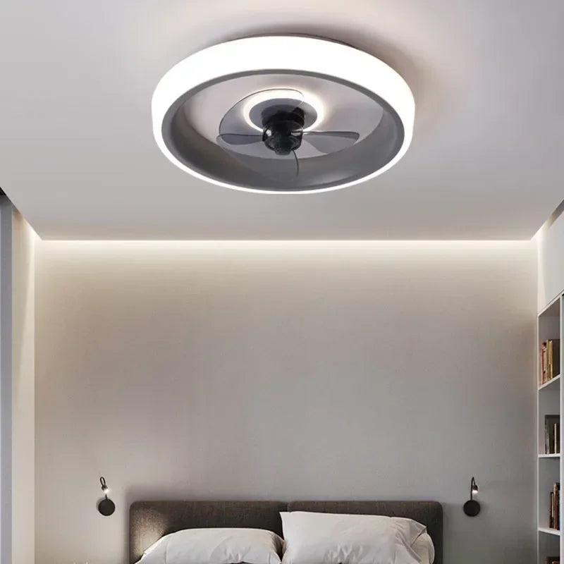 ventilateur silencieux à lames invisibles avec éclairage intégré - vue 3 sur 12