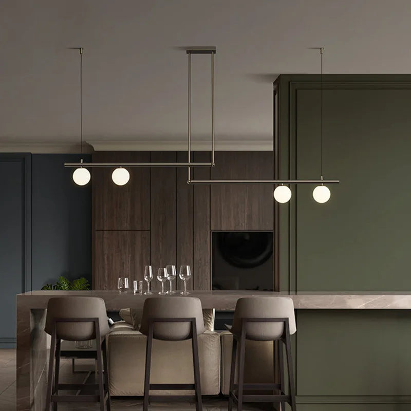 Lustre de salon minimaliste moderne - vue 6 sur 16