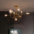 lustre led design moderne en forme de haricot magique