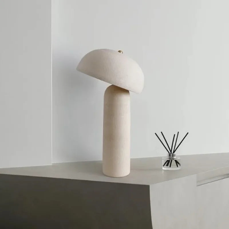 lampe à poser en poterie japonaise style wabi-sabi décoration artistique - vue 4 sur 8