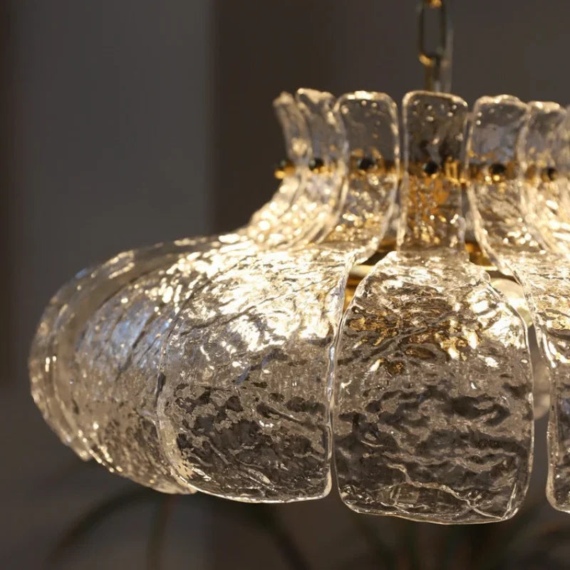 lustre nordique en verre pour décoration moderne intérieure - vue 5 sur 8