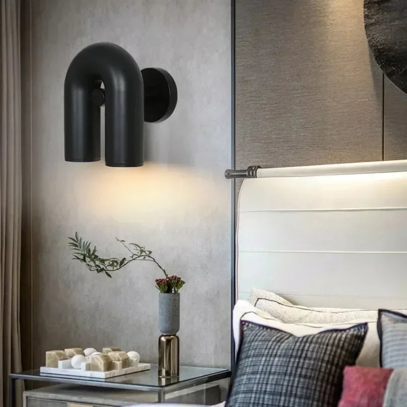 applique murale nordique en forme de u design simple et élégant - vue 5 sur 10