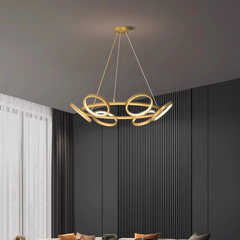 Lustre moderne pour salle à manger pour plafond du salon éclairage intérieur - vue 4 sur 11