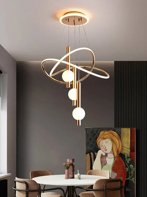 Pendant lamps Modern lamp Simple Ceiling light Creative personality Restaurant lamp Designer Nordic lamp Ceiling light - vue 3 sur 9