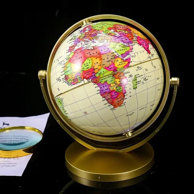 globe universel rétro éducatif rotatif haute définition pour étudiants - vue 4 sur 6