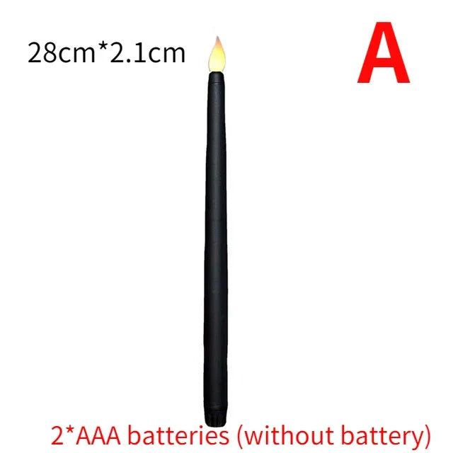 lot de bougies led scintillantes sans flamme pour décoration de noël - vue 15 sur 15