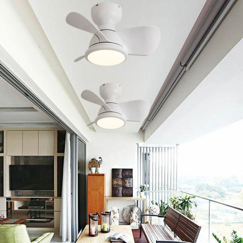plafonnier ventilateur lumineux télécommandé pour intérieur moderne - vue 5 sur 9