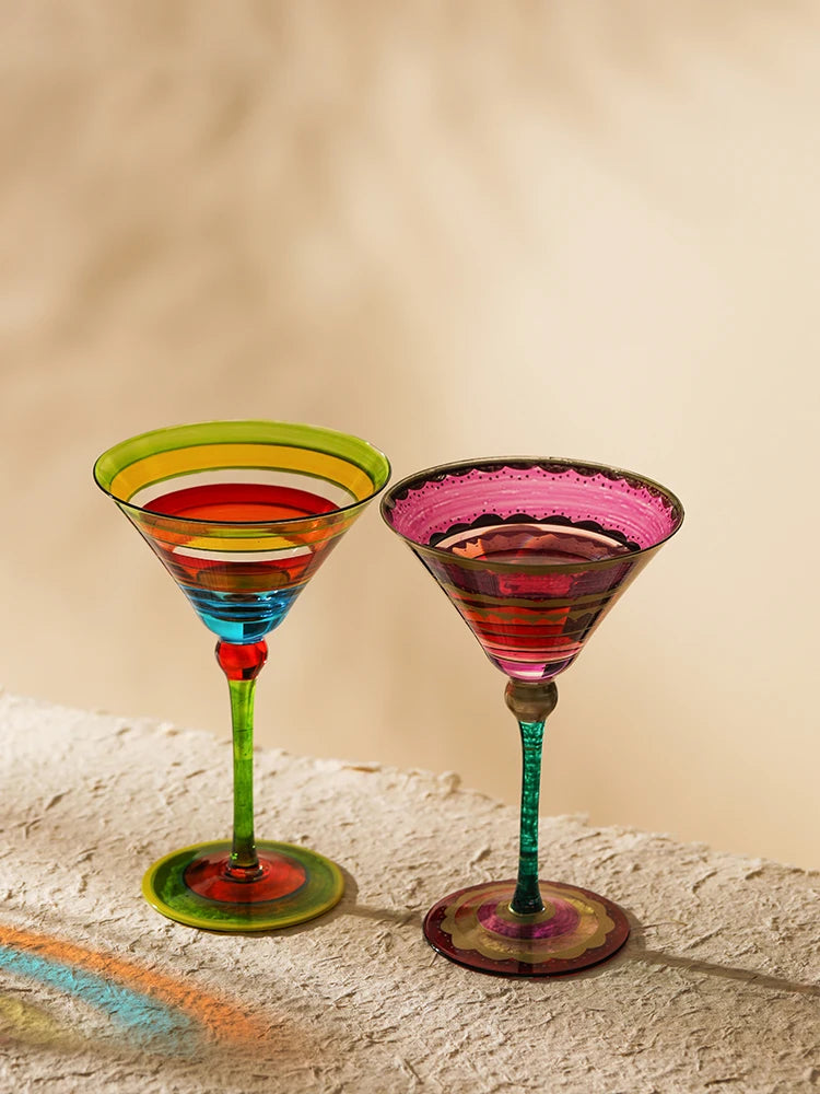 Verre à vin pied design nordique style maison - vue 2 sur 7