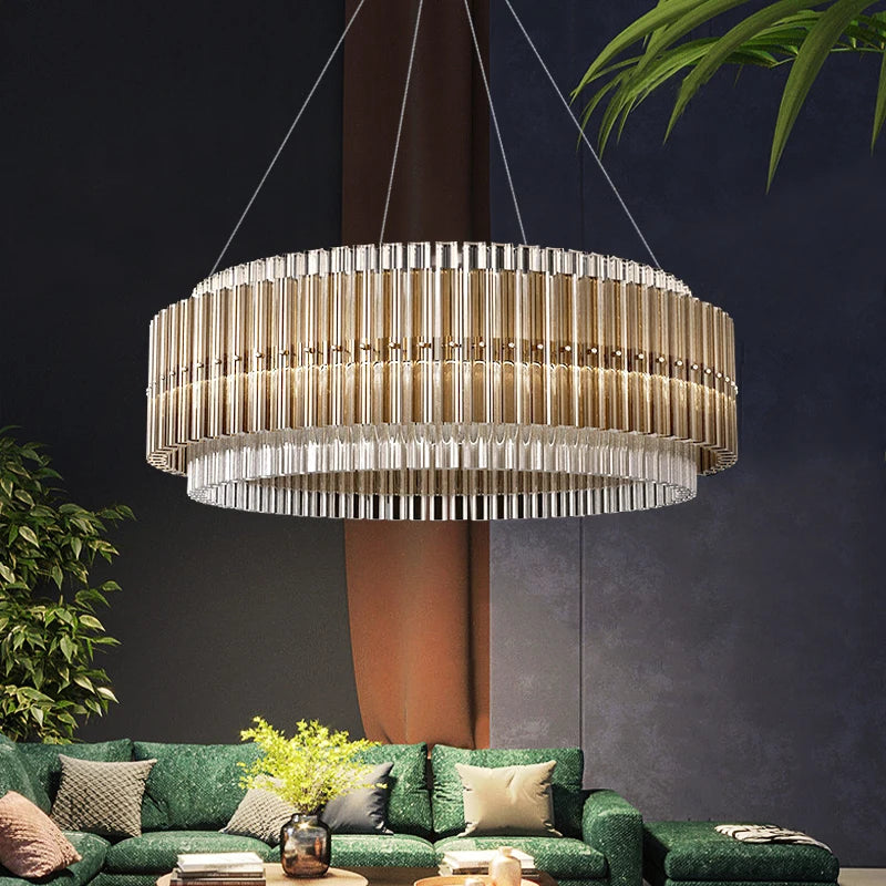 Lustre Led de luxe pour salon - vue 2 sur 10