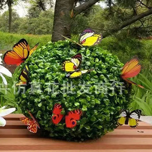 boule décorative en buis artificiel pour jardin mariage et balcon - vue 10 sur 10