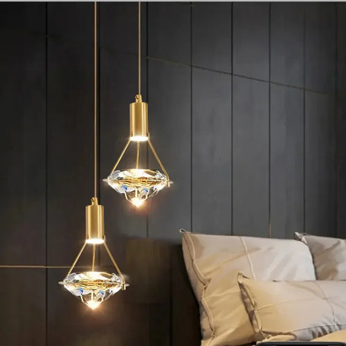 Suspension De Luxe En Cristal à LED design - vue 2 sur 13