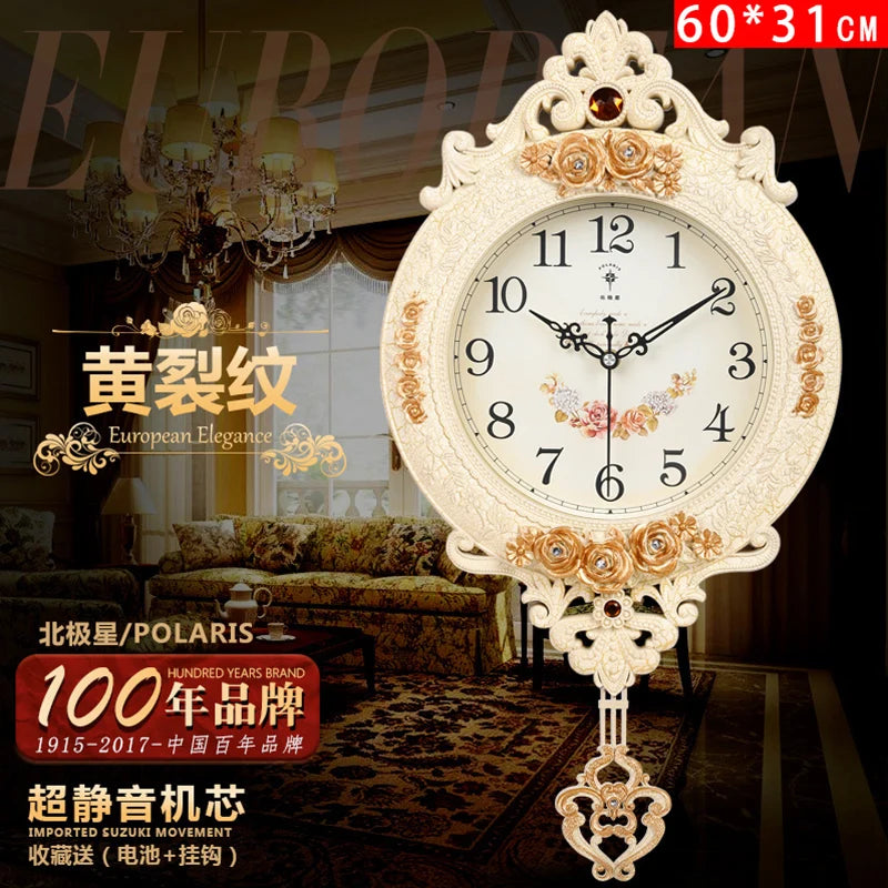 horloge murale de luxe silencieuse style moderne pour décoration intérieure - vue 11 sur 11