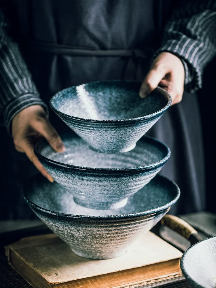 Bol ramen ceramique style japonais motif traditionnel cuisine - vue 4 sur 7
