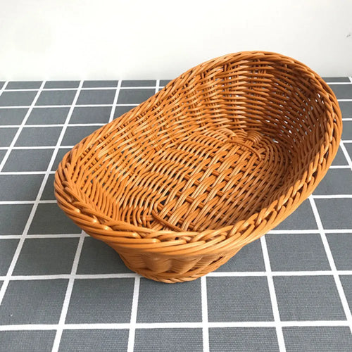 paniers à pain en osier pour collations et fruits - vue 5 sur 6
