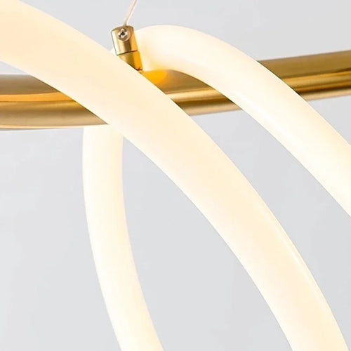Nordic Modern Round Ceiling Chandelier For Living Room Restaurant Bedroom Hotel Home Decor Hanging Led Lamp Lustre Lighting - vue 7 sur 16