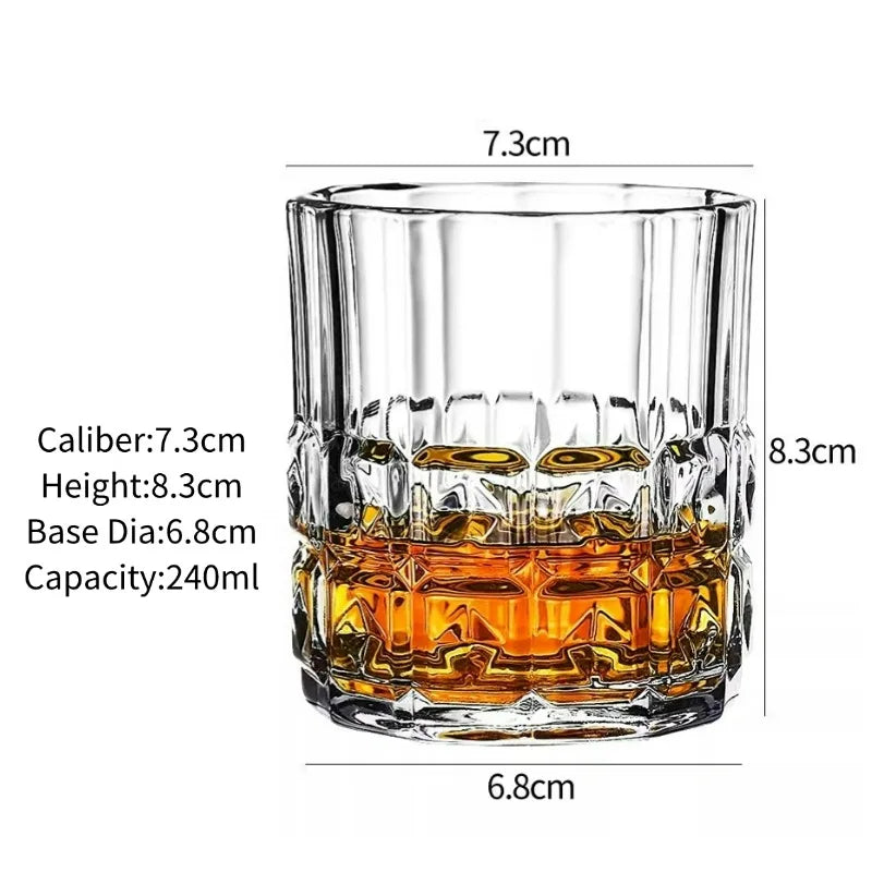Verres whisky old fashioned gravés style classique