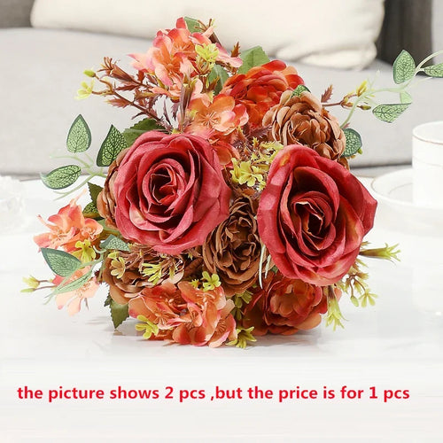bouquet de fleurs artificielles pour décoration intérieure élégante - vue 13 sur 12