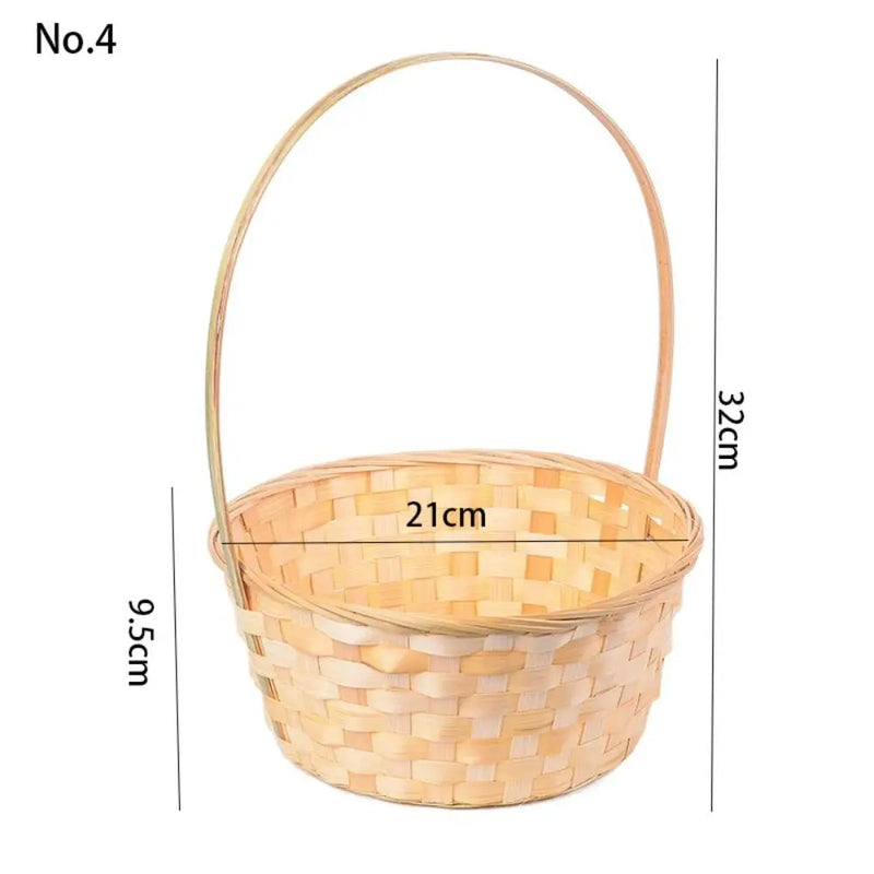 panier de rangement fait main en rotin multifonction pour cuisine ou fleurs