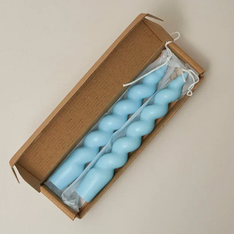 lot de 2 bougies spirales parfumées pour décoration intérieure et mariage - vue 23 sur 25
