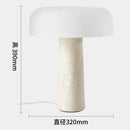 lampe à poser en travertin naturel design créatif champignon décoratif