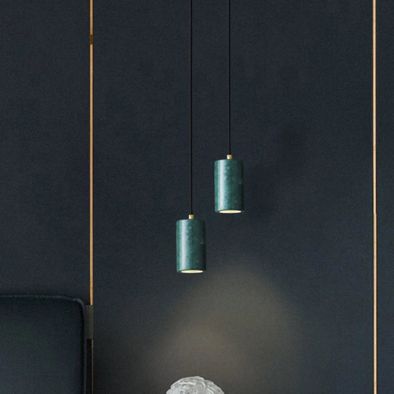 suspension en marbre italien design pour éclairage moderne - vue 4 sur 10