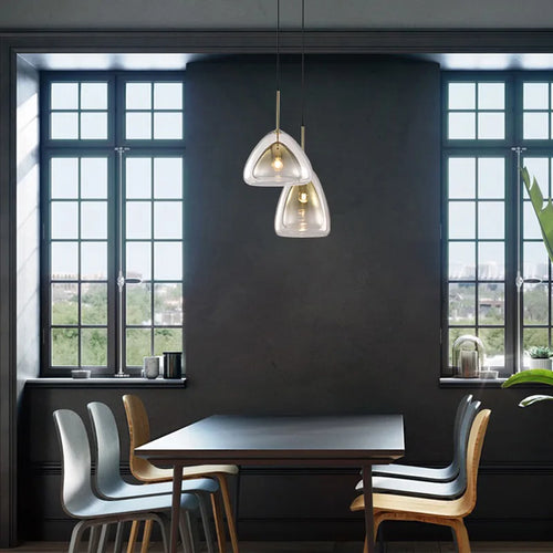 suspension en verre design nordique pour décoration intérieure moderne - vue 4 sur 15