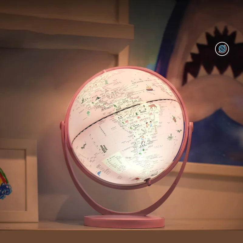 lampe de bureau globe gemini décorative et éducative pour étudiants - vue 3 sur 6