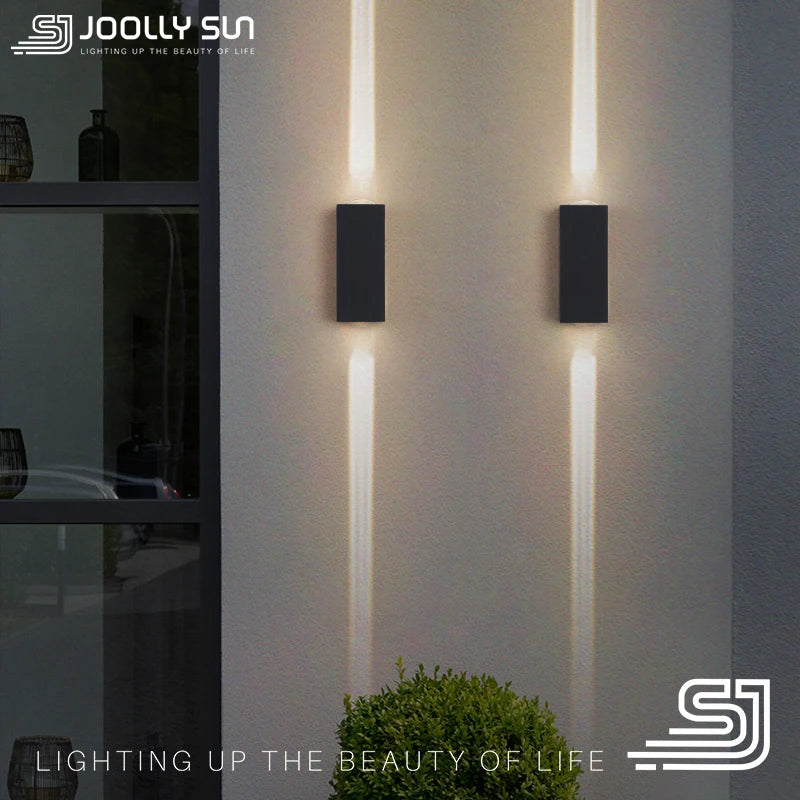 JoollySun applique murale LED lumières éclairage extérieur moderne décor à la maison luminaires pour balcon porche lampe étanche IP65 appliques murales