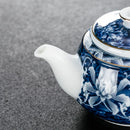 Théière chinoise 200ml artisanale porcelaine motif traditionnel portable