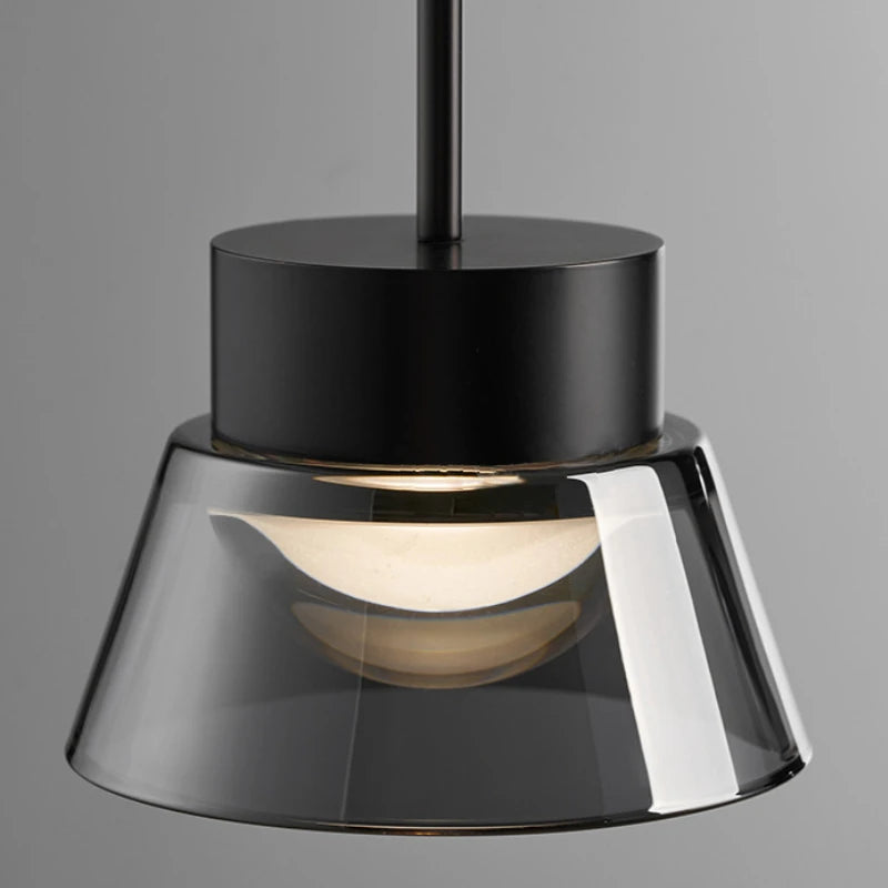 suspension moderne en verre pour intérieur design minimaliste - vue 4 sur 8