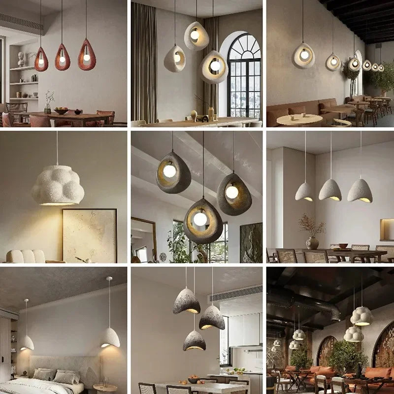 lustre led japonais créatif pour décoration intérieure artistique - vue 7 sur 18