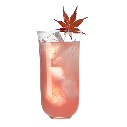Verres fins style collins cocktail whisky jus eau